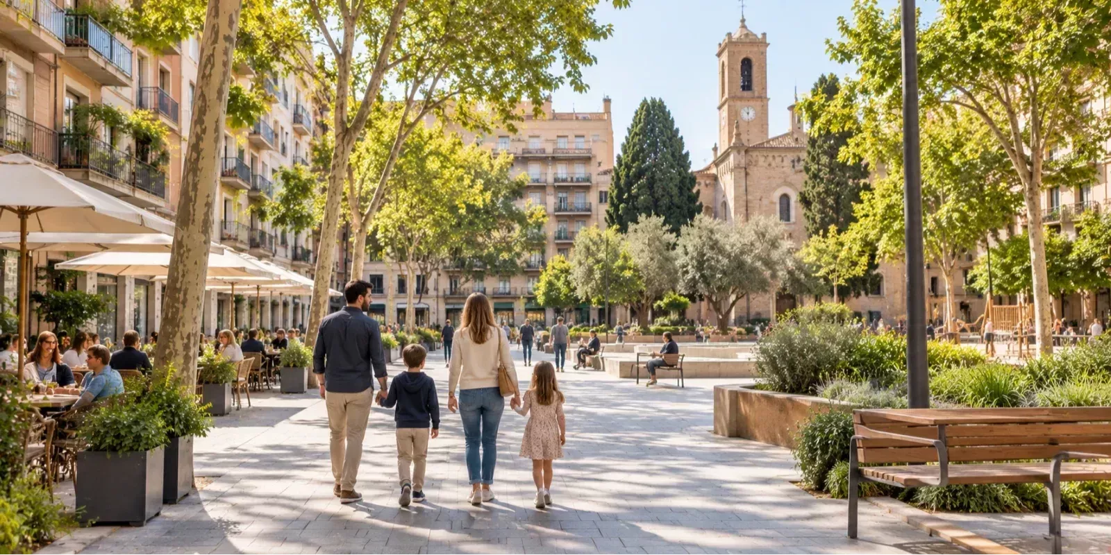 Vivir en Les Corts: ideal para familias.