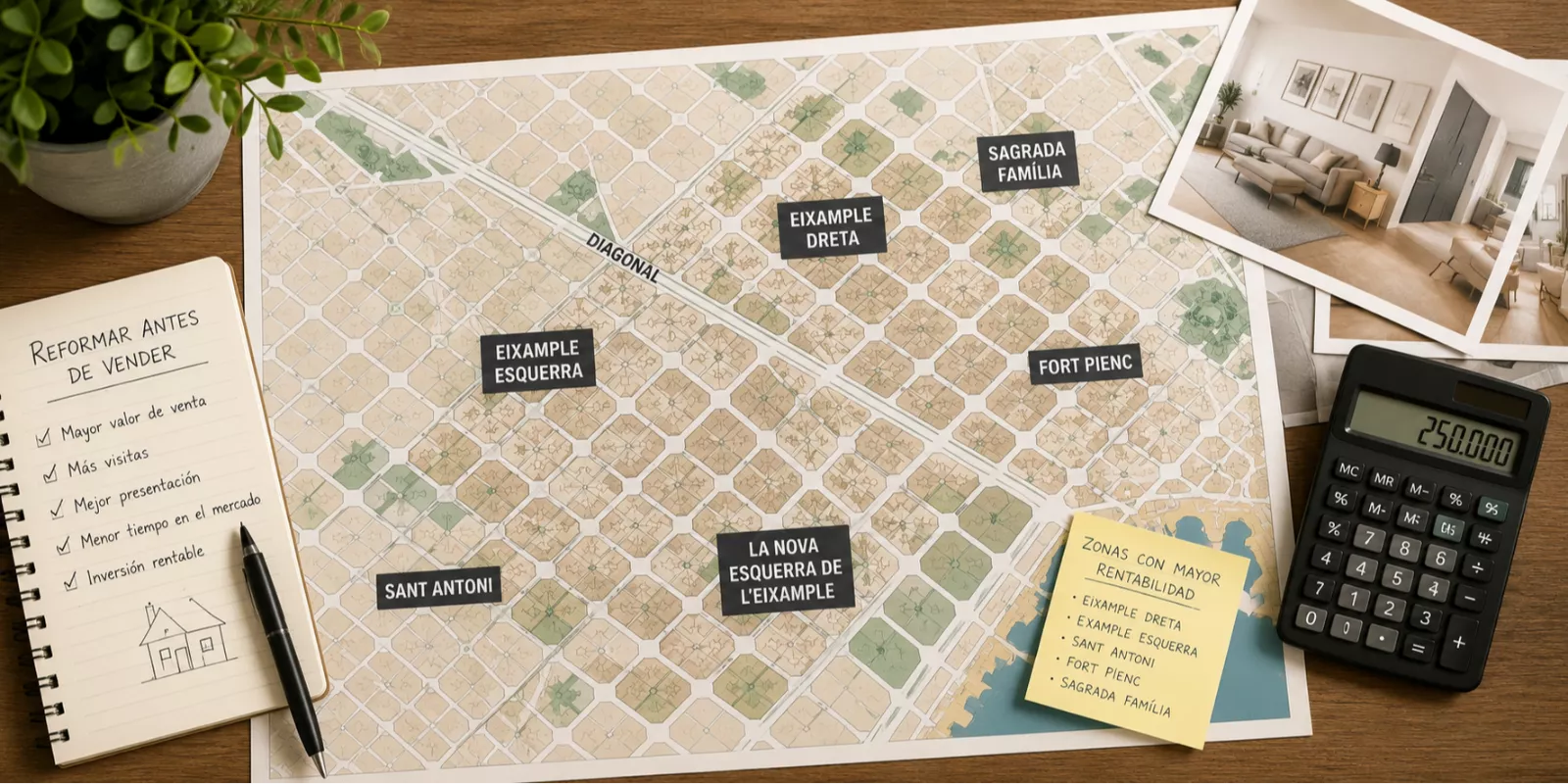 En que barrios de Barcelona compensa reformar antes de vender