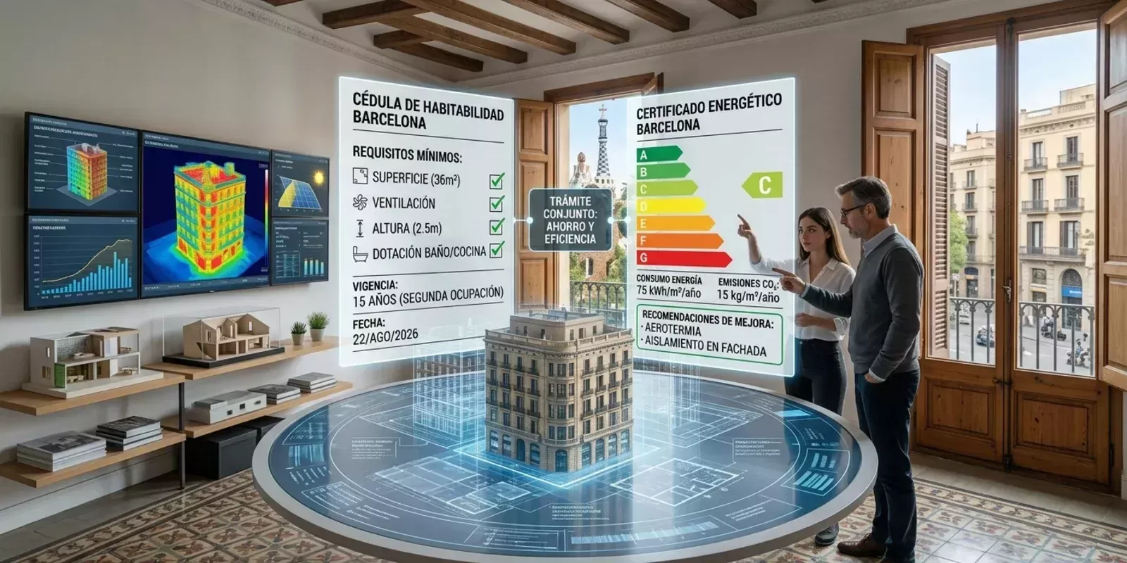 Cédula de Habitabilidad y Certificado Energético en Barcelona